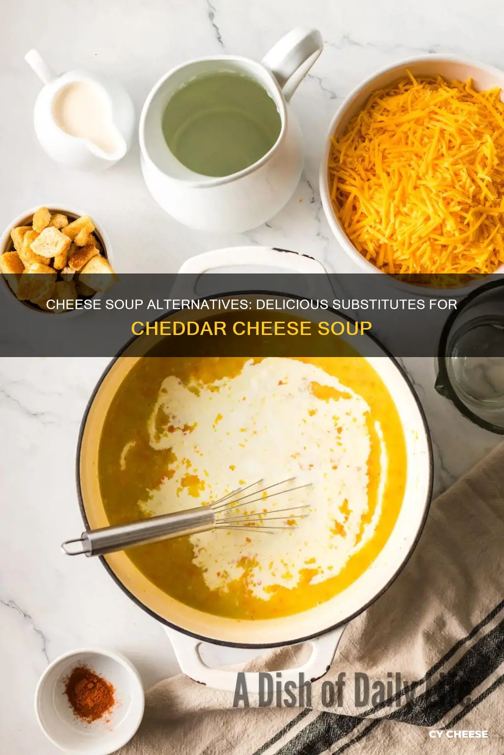 what to substitute for cheddar cheese soup