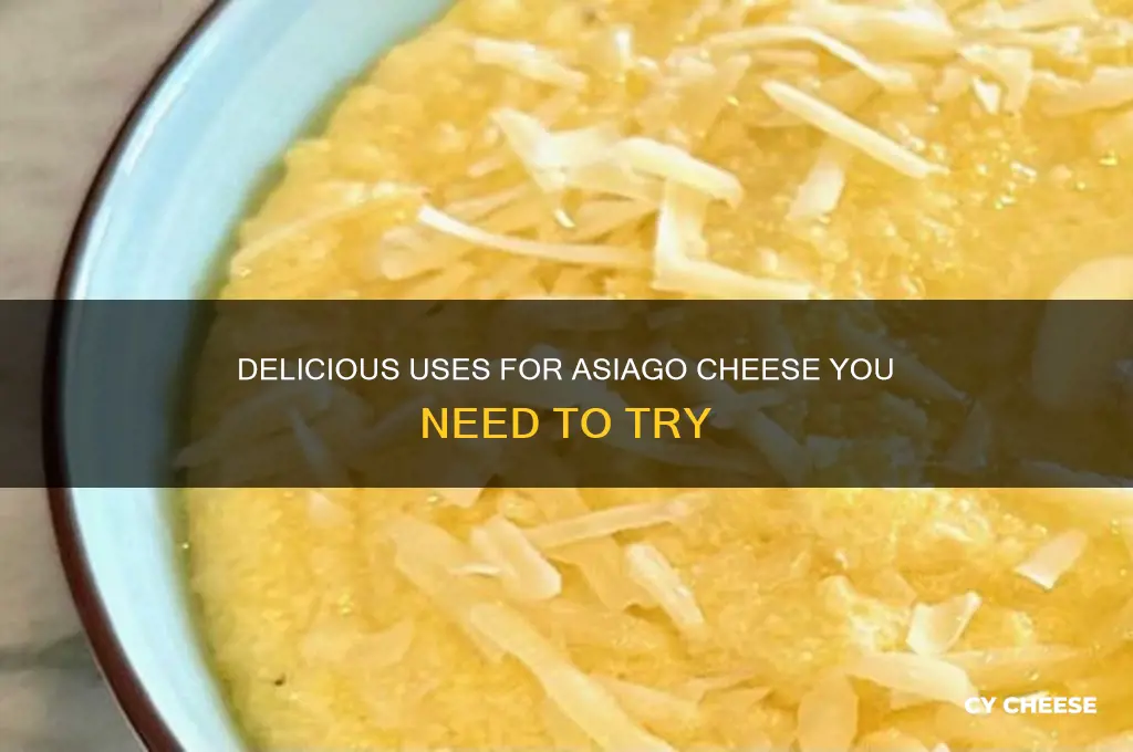 what to use asiago cheese for