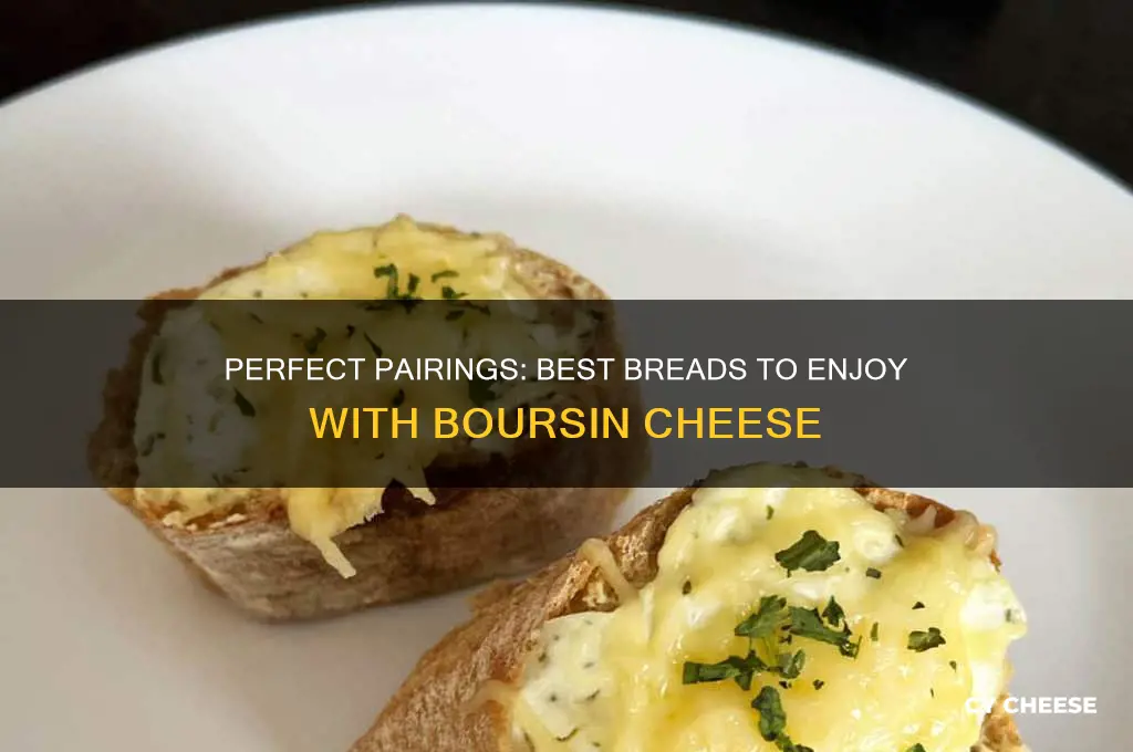 what type of bread is good with boursin cheese