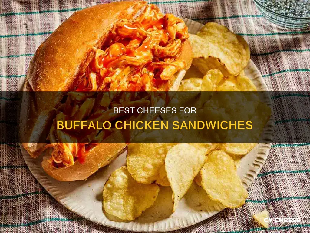 what type of cheese goes on a buffalo chicken sandwich