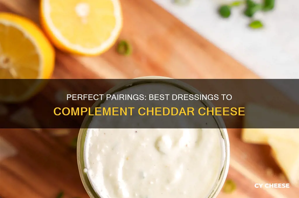 what type of dressing goes good with cheddar cheese
