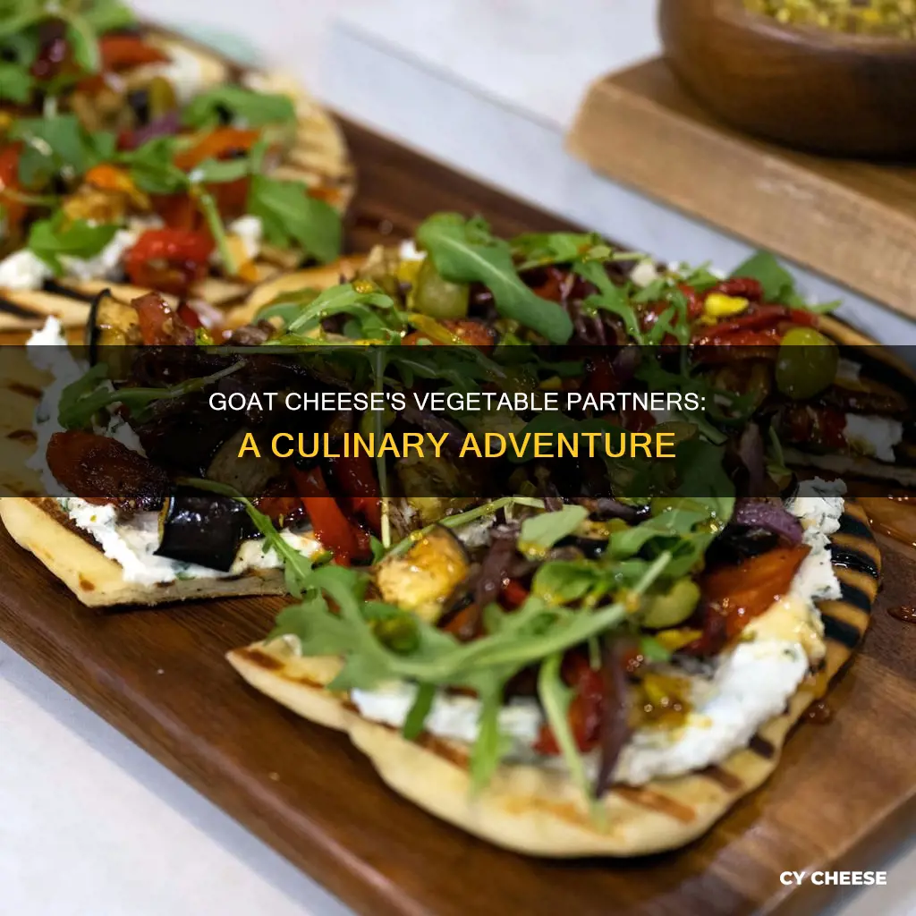 what vegetables go well with goat cheese