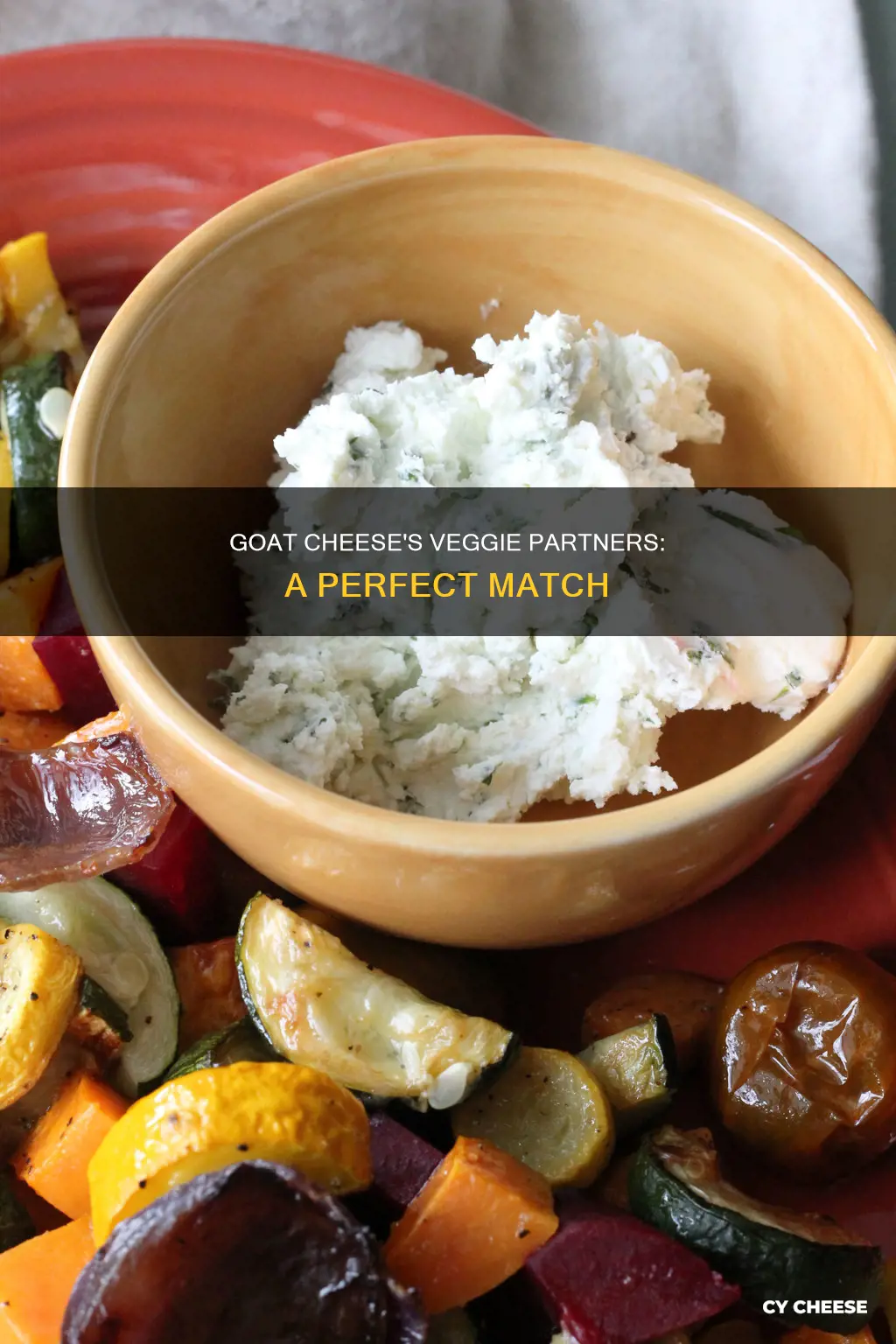 what veggies go with goat cheese