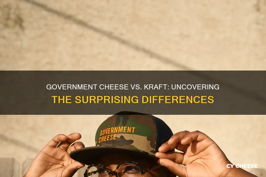 what was different about government cheese from kraft