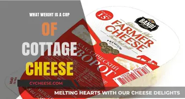 How Much Does a Cup of Cottage Cheese Weigh?