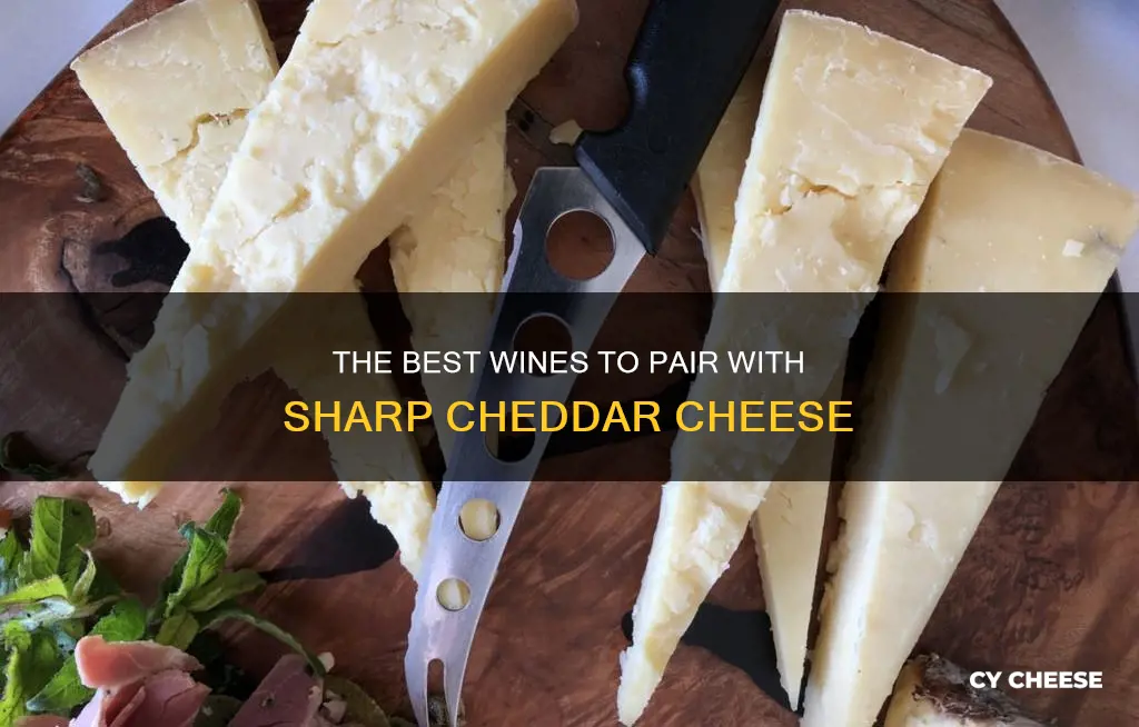what wine goes best with sharp cheddar cheese