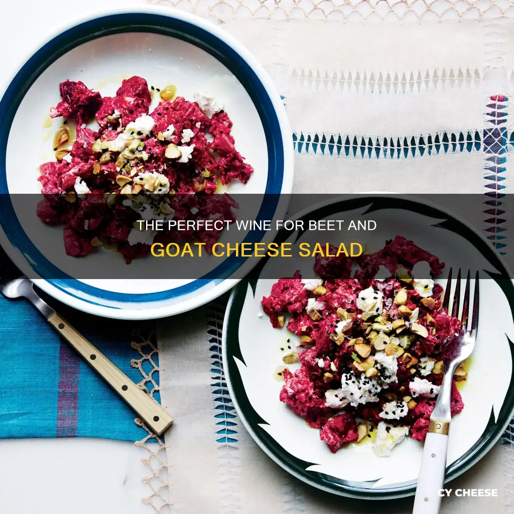 what wine goes with beet and goat cheese salad