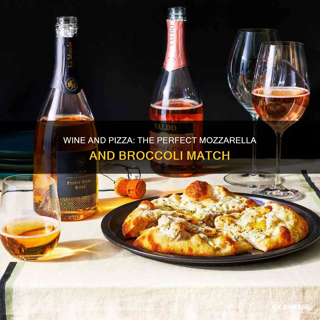 what wine goes with mozzarella cheese and broccoli pizza