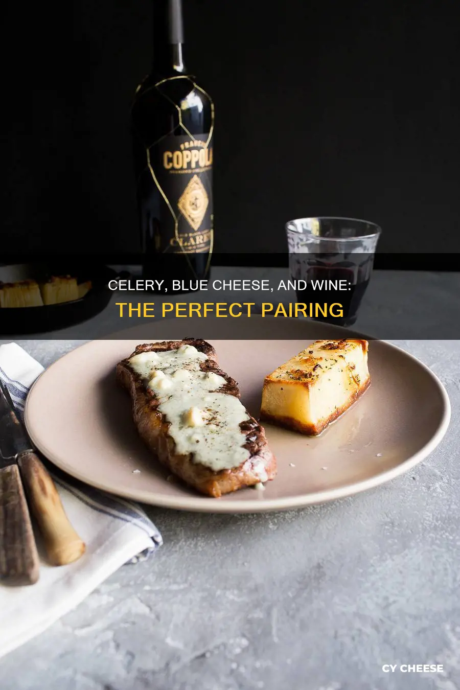 what wine pairs with celery blue cheese