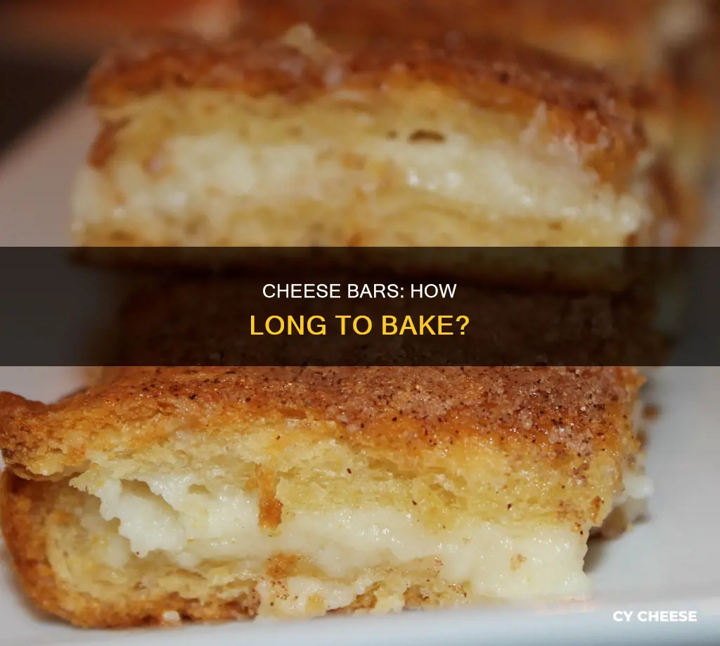 when are cheese bars done cooking