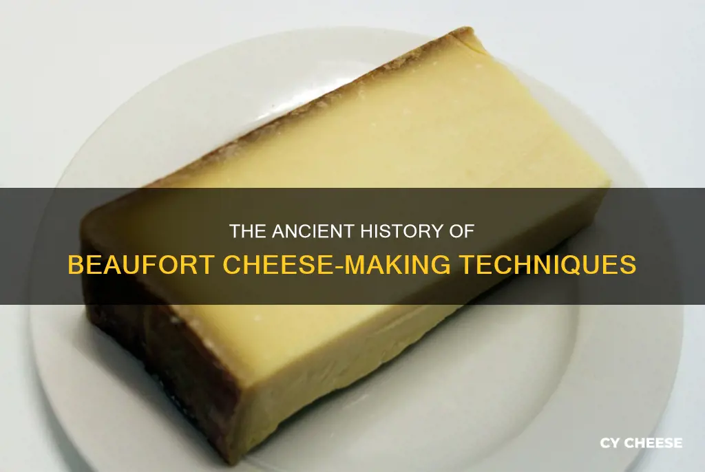 when did beaufort cheese start being made