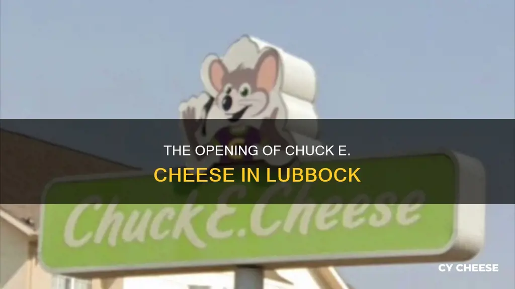 when did chuck e cheese open in lubbock