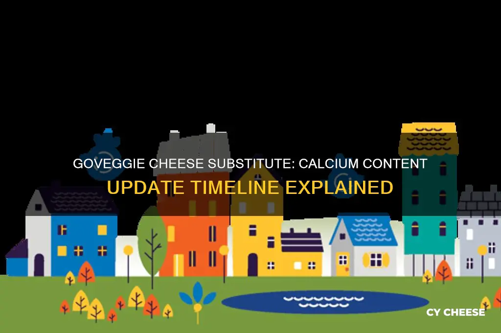 when did goveggie change calcium content in their cheese substitute