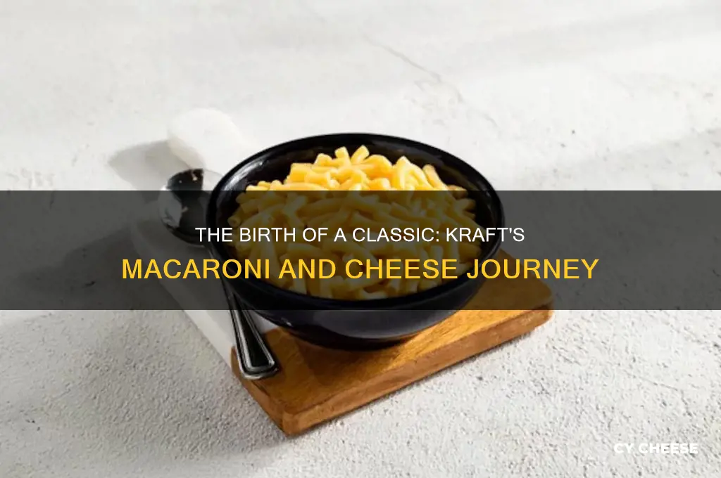 when did kraft come up with maacaroni and cheese