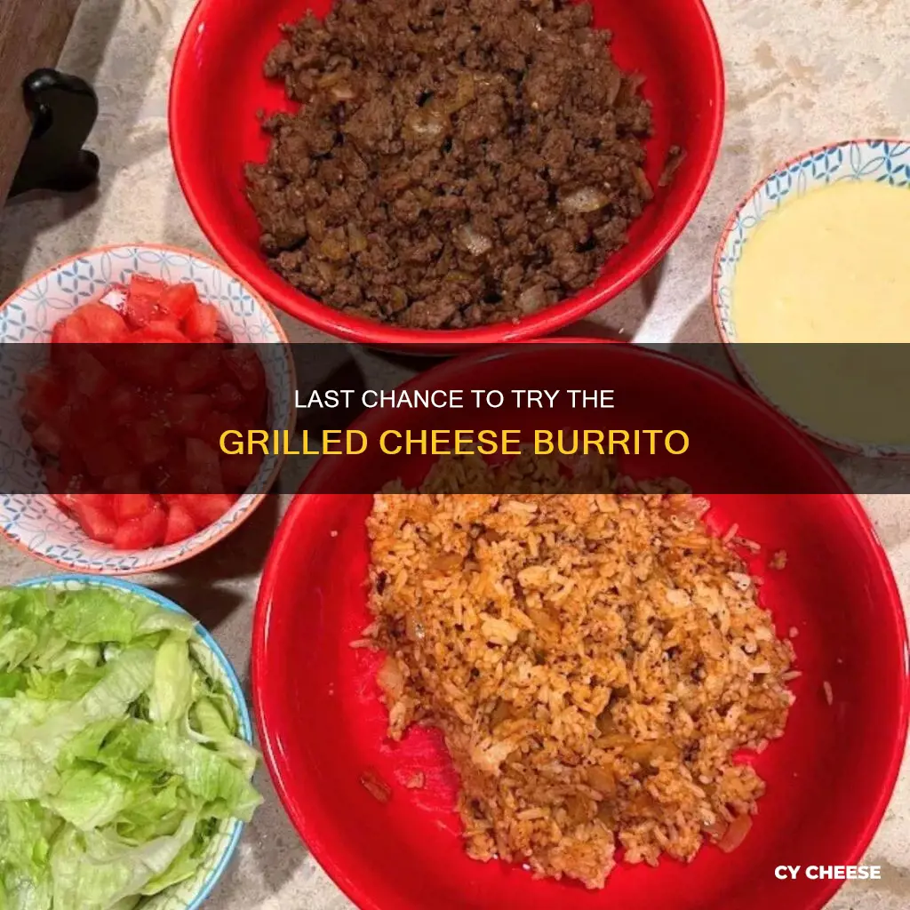 when does the grilled cheese burrito end