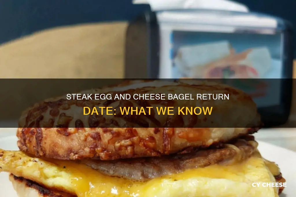 when does the steak egg and cheese bagel come back