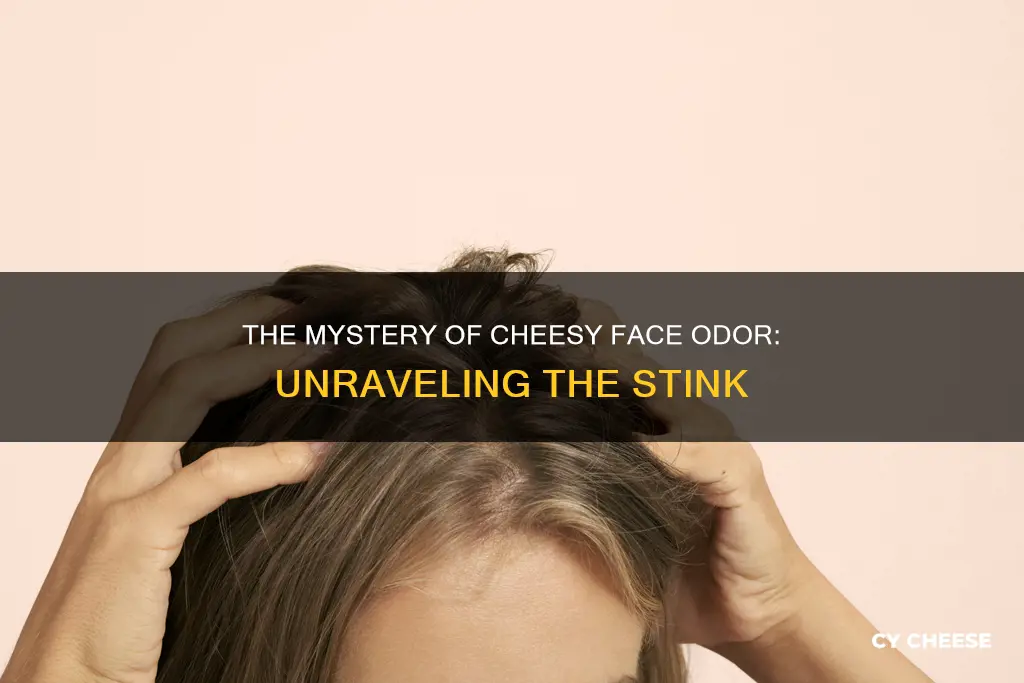 when i rub my face it smells like cheese
