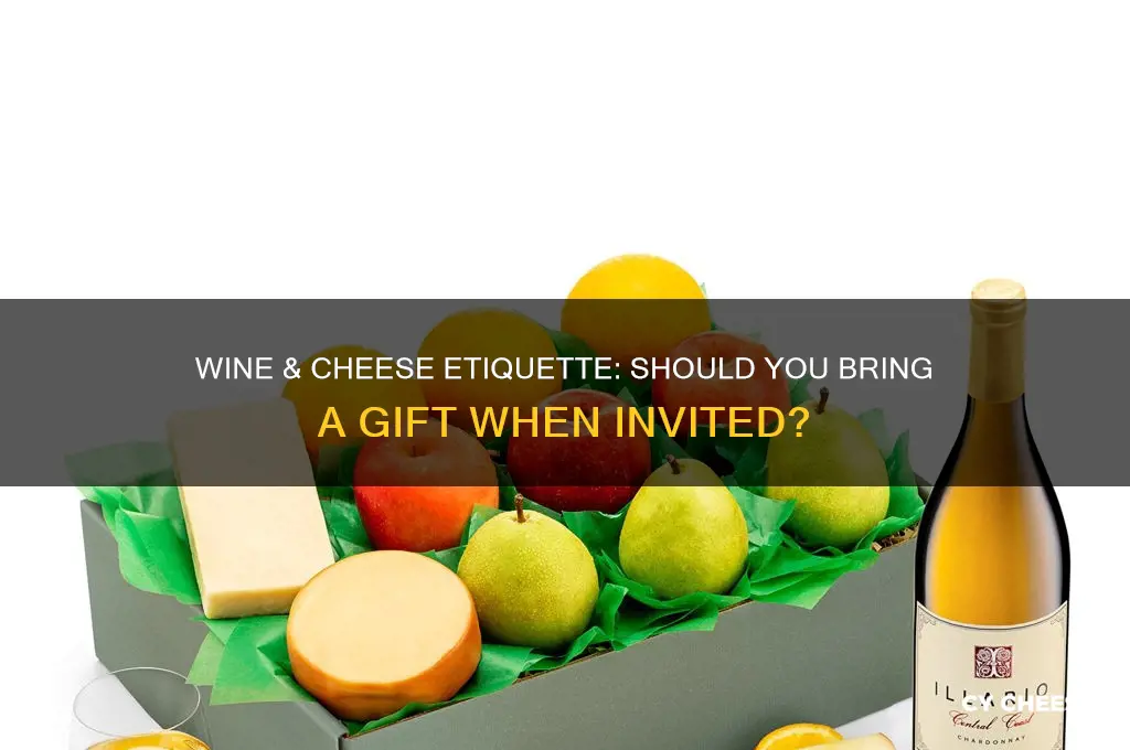when invited for wine and cheese should i bring something