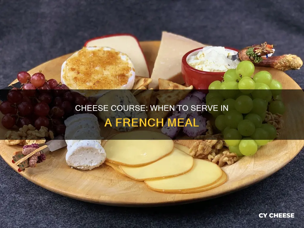 when is cheese served in a french meal