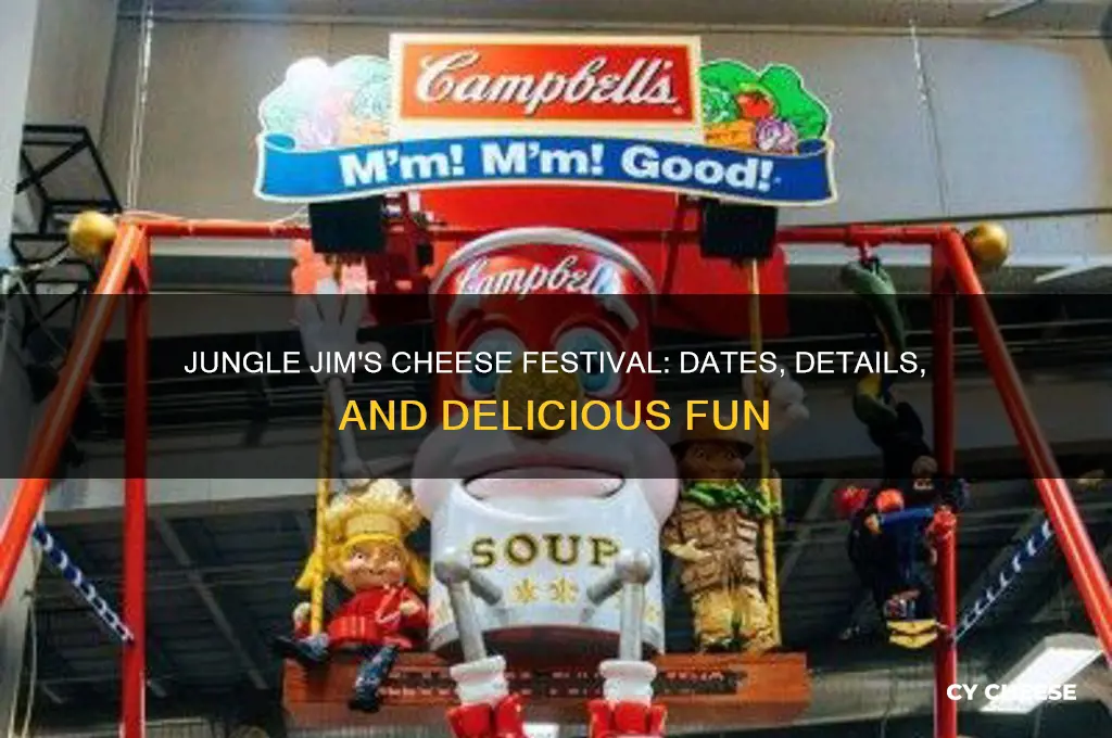 when is the cheese festival at jungle jim