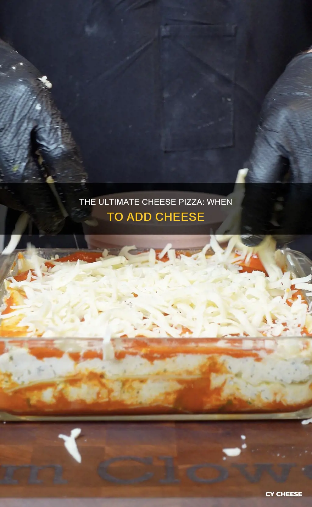 when making pizza does cheese go on first or last