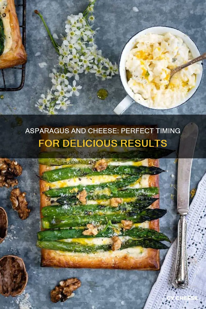 when to put cheese on asparagus