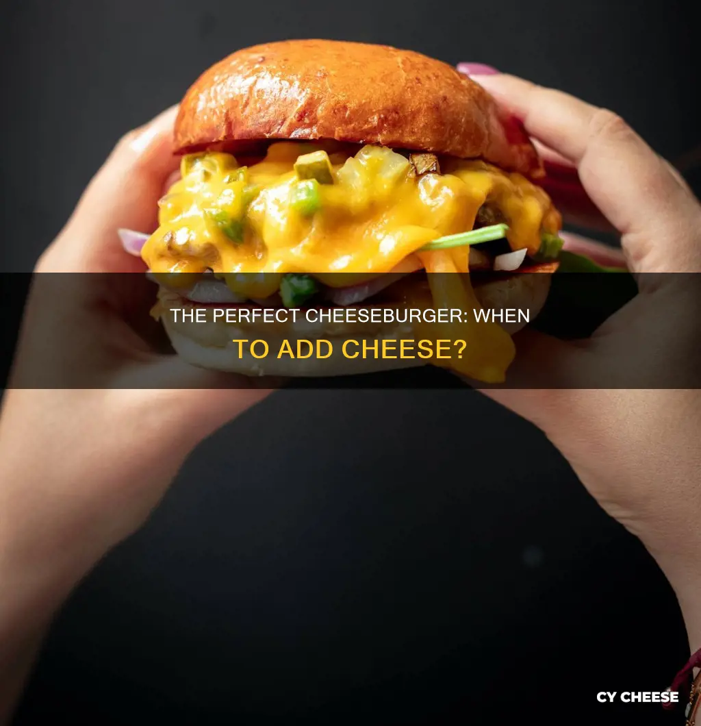 when to put cheese on burger