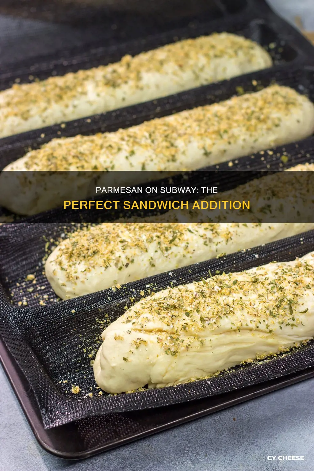when to put grated parmesan cheese on a subway sandwich