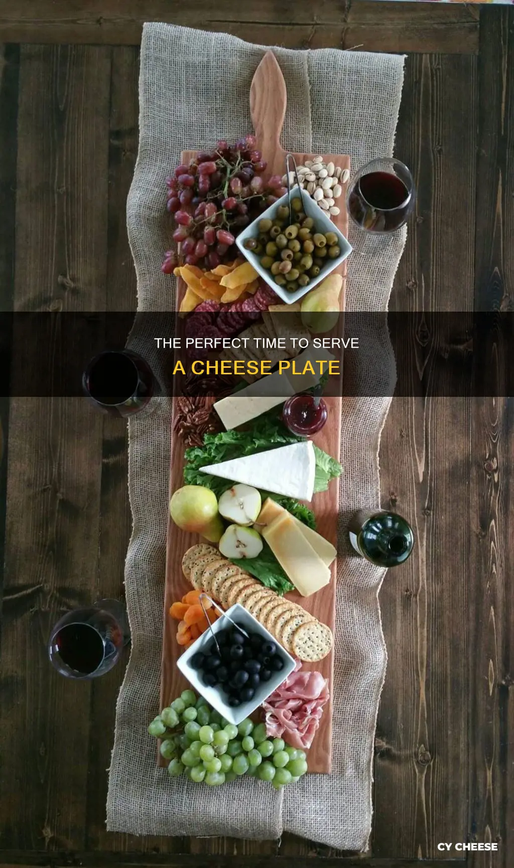 when to serve the cheese plate