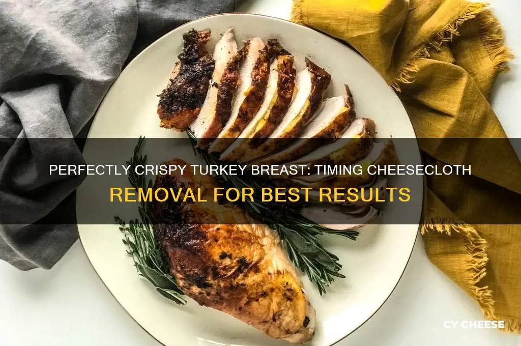 when to take off cheese cloth on turkey breast
