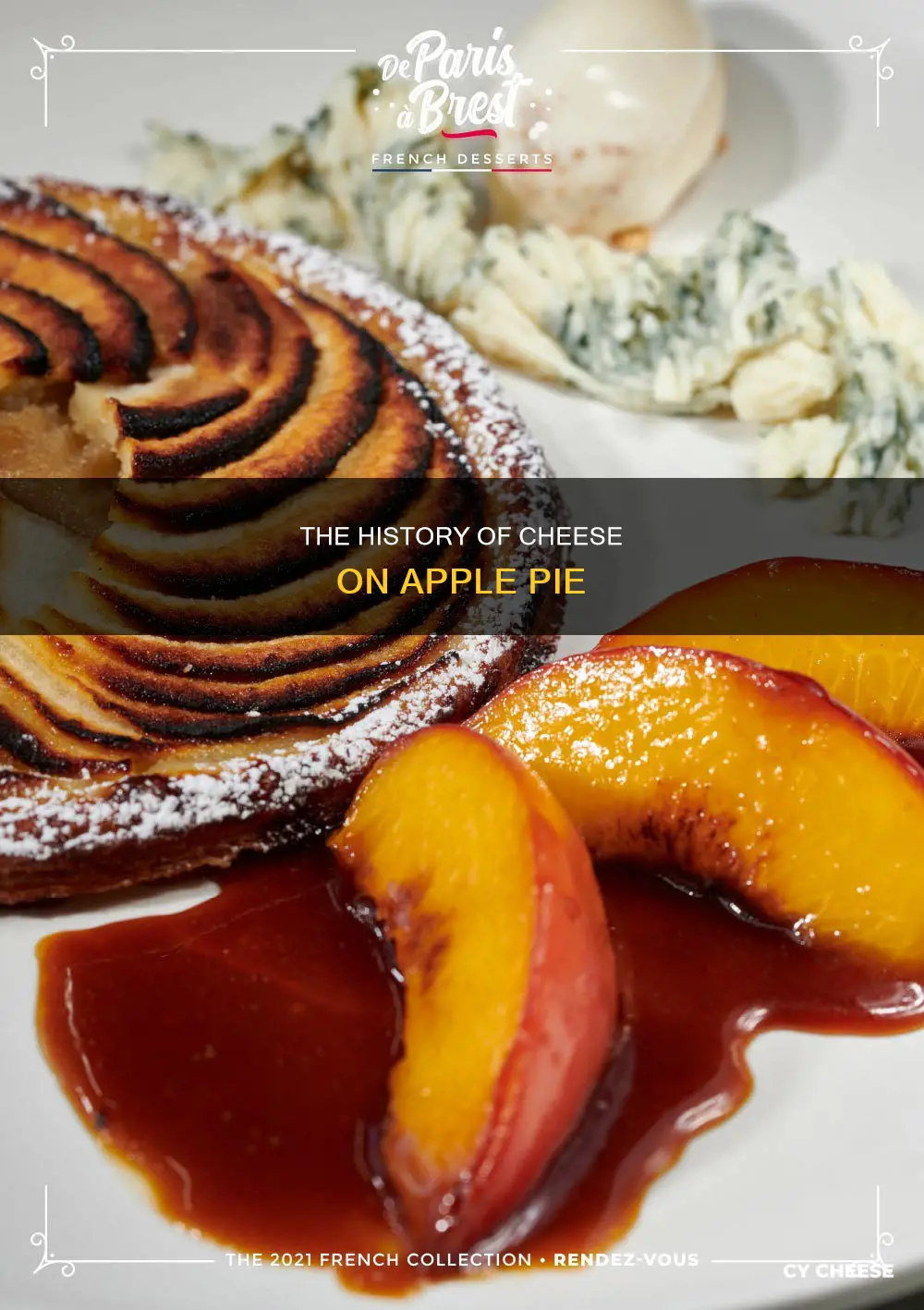 when was cheese first put on apple pie