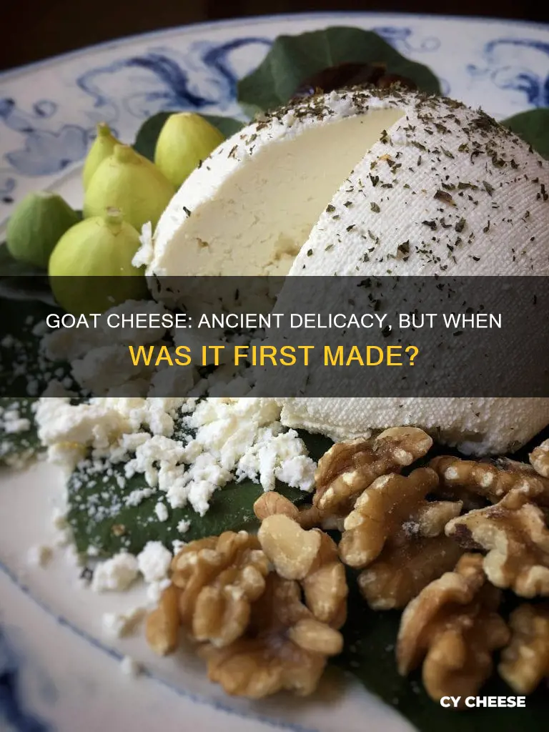 when was goat cheese first made