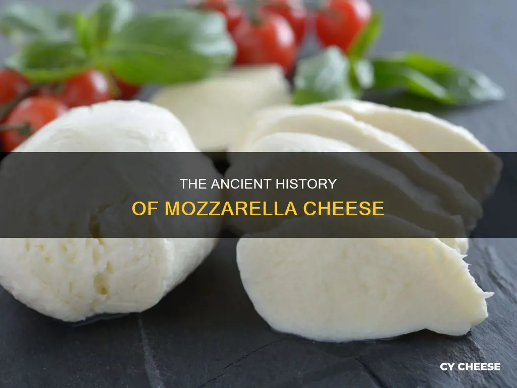 when was mozzarella cheese first made
