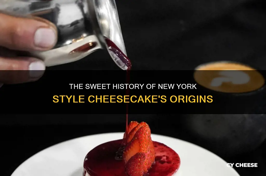 when was new york style cheese cake invented