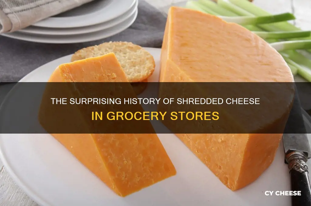 when was shredded cheese first sold in stores