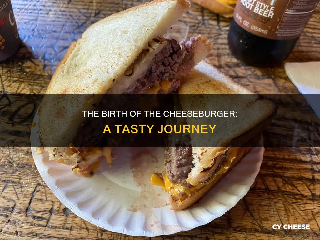 when was the first cheese burger made