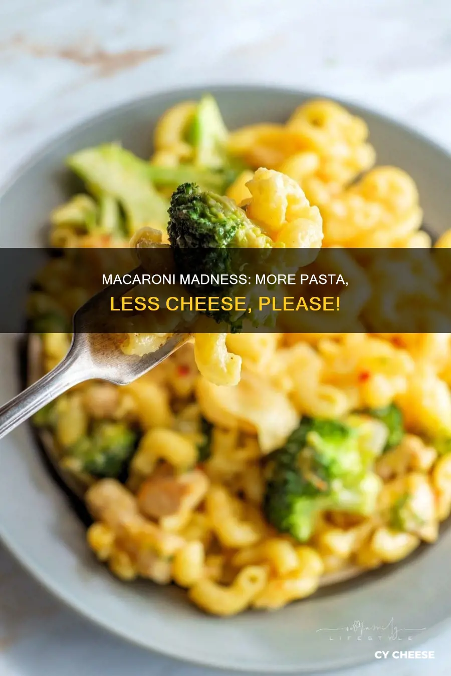 when you want more macaroni but less cheese