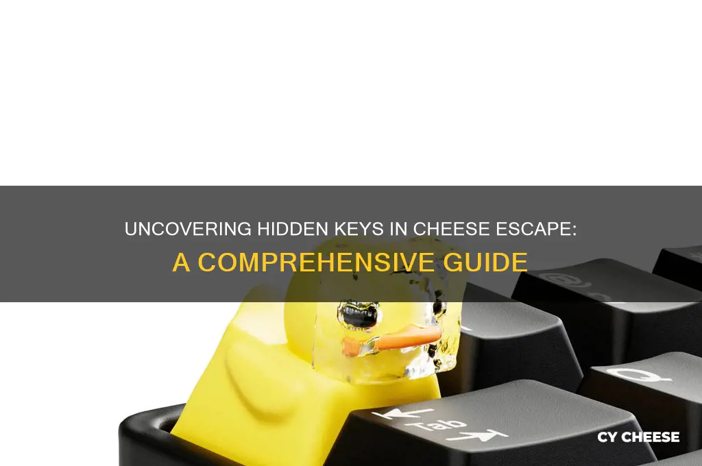 where are all the keys in cheese escape