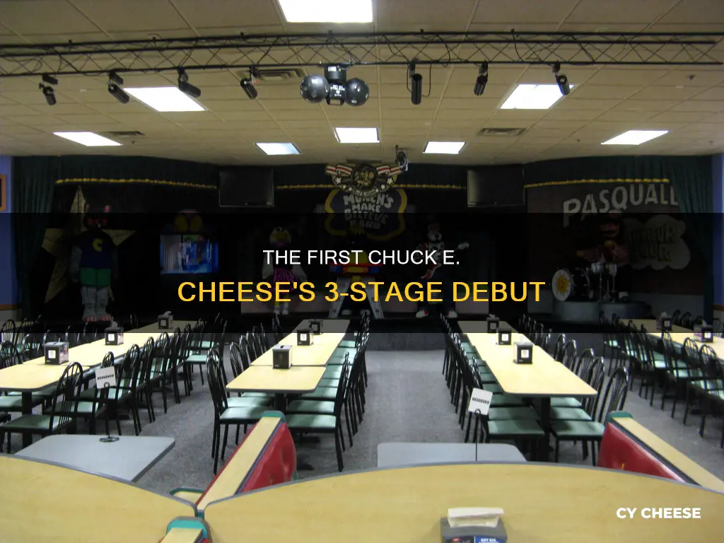 where did the first chuck e cheese 3 stage open