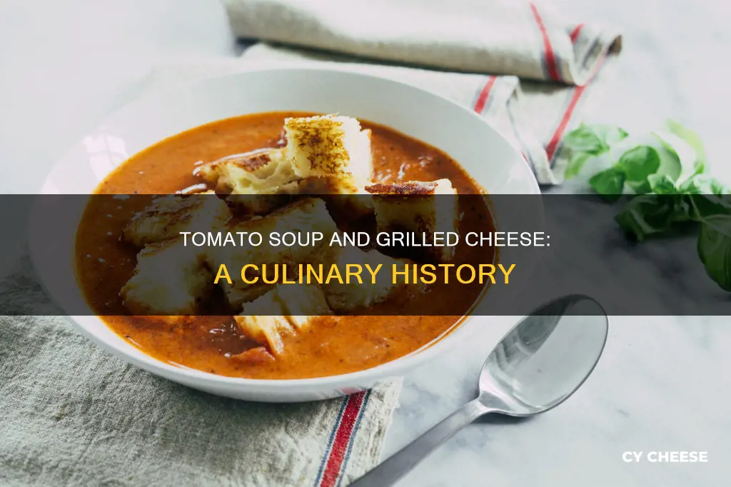 where did tomato soup and grilled cheese sandwich come from
