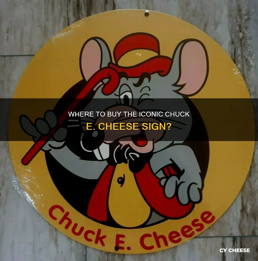 where do buy the chuck e cheese sign