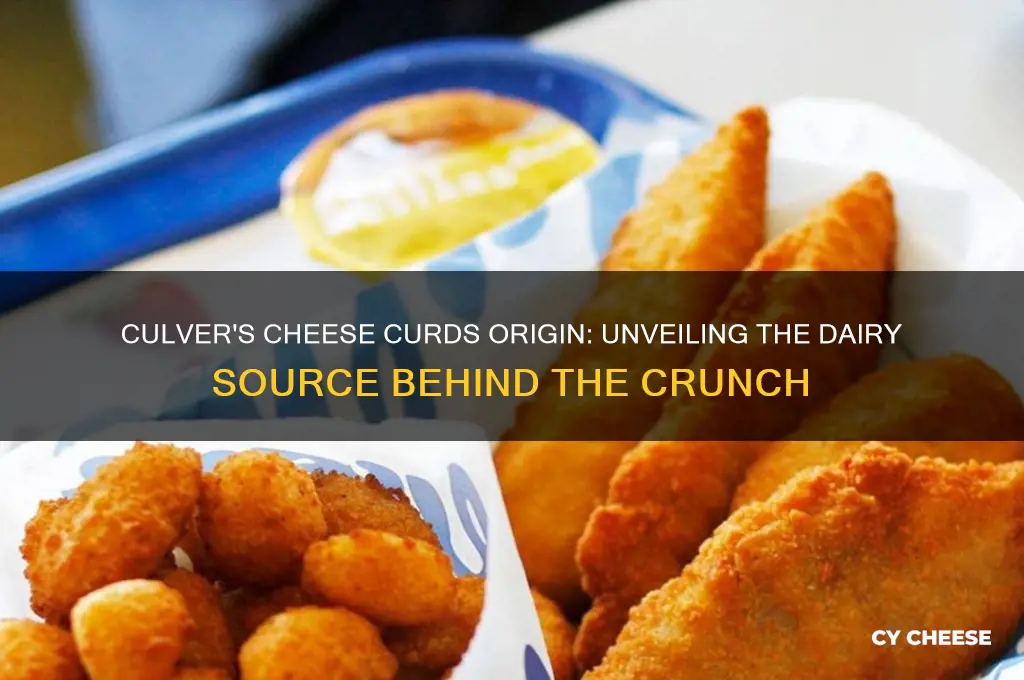 where do the culvers restaurants cheese curds come from
