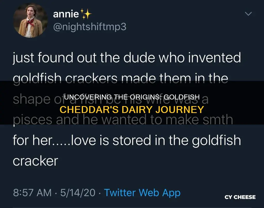 where does goldfish cheddar cheese come from