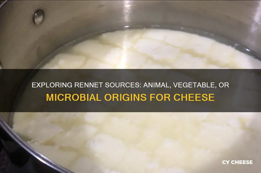 where does rennet for cheese making come from