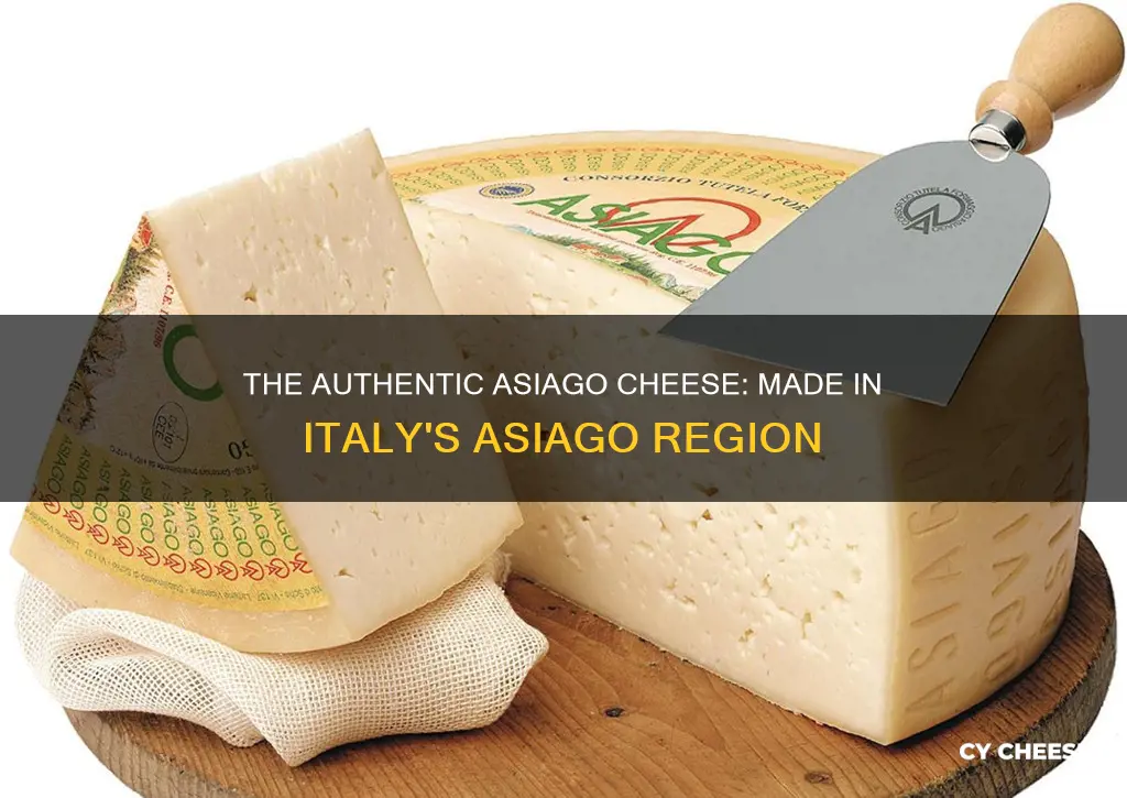where is asiago cheese made