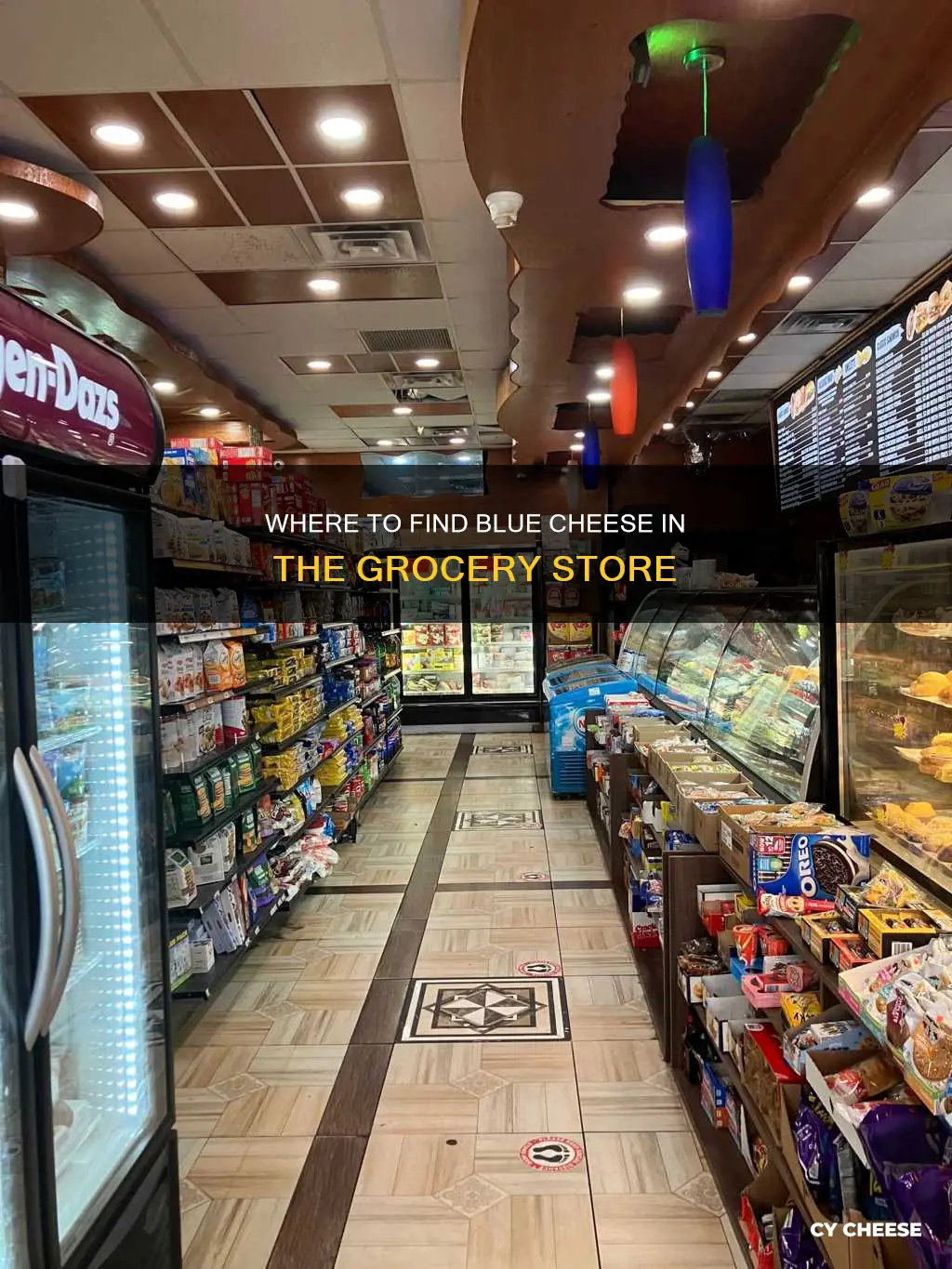 where is blue cheese in grocery store