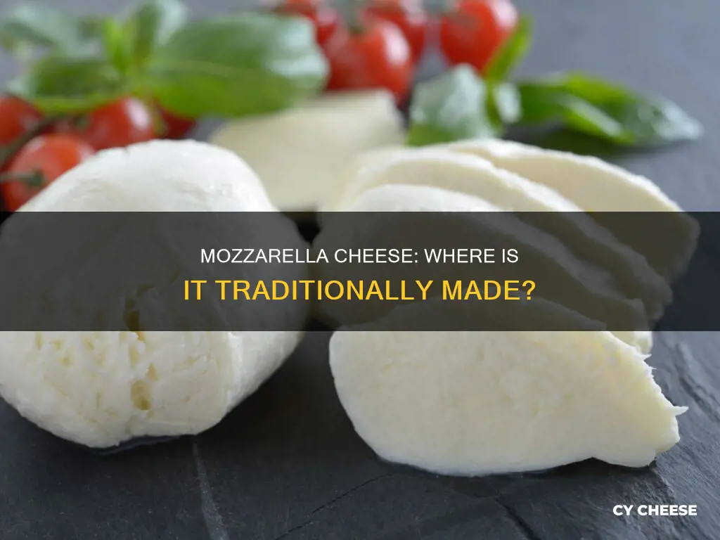 where is mozarella cheese typically made