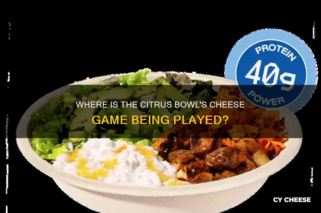 where is the cheese at citrus bowl being played