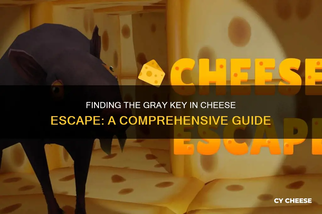 where is the gray key in cheese escape