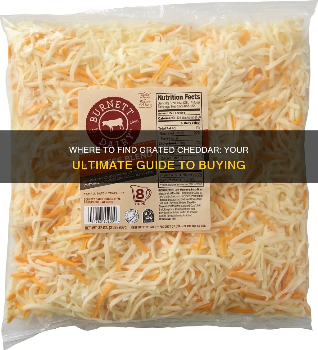 where to buy grated cheddar cheese